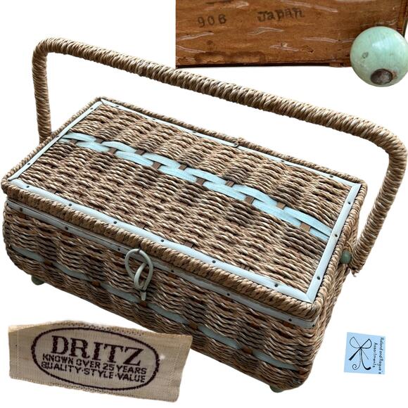 Dritz Handled Raised Sewing Storage Box - Picture 1 of 6